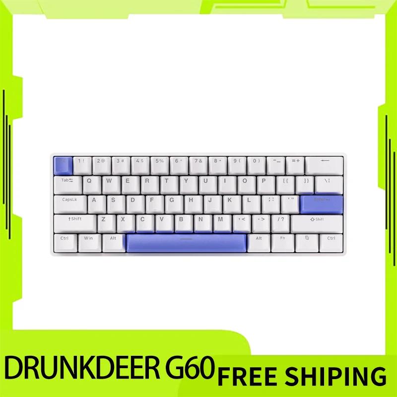 Drunkdeer  Ű ׳ƽ ġ, 61 Ű  Ʈ, RGB Ʈ Ʈ,   ӿ Ű, G60
